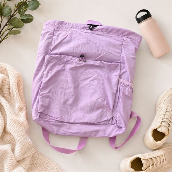 all in motion Handbags - All in Motion Lilac Sack Backpack NWT Cinch Drawstring Sport Bag 15x17